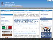 Tablet Screenshot of comune.giove.tr.it